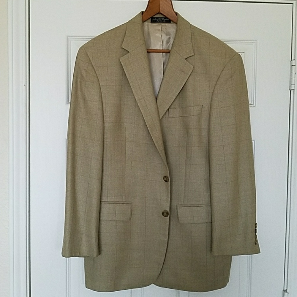 41R Andrew Fezza silk and worsted wool sport coat